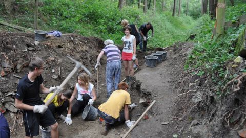 Workcamp am ehemaligen Schießstand der SS