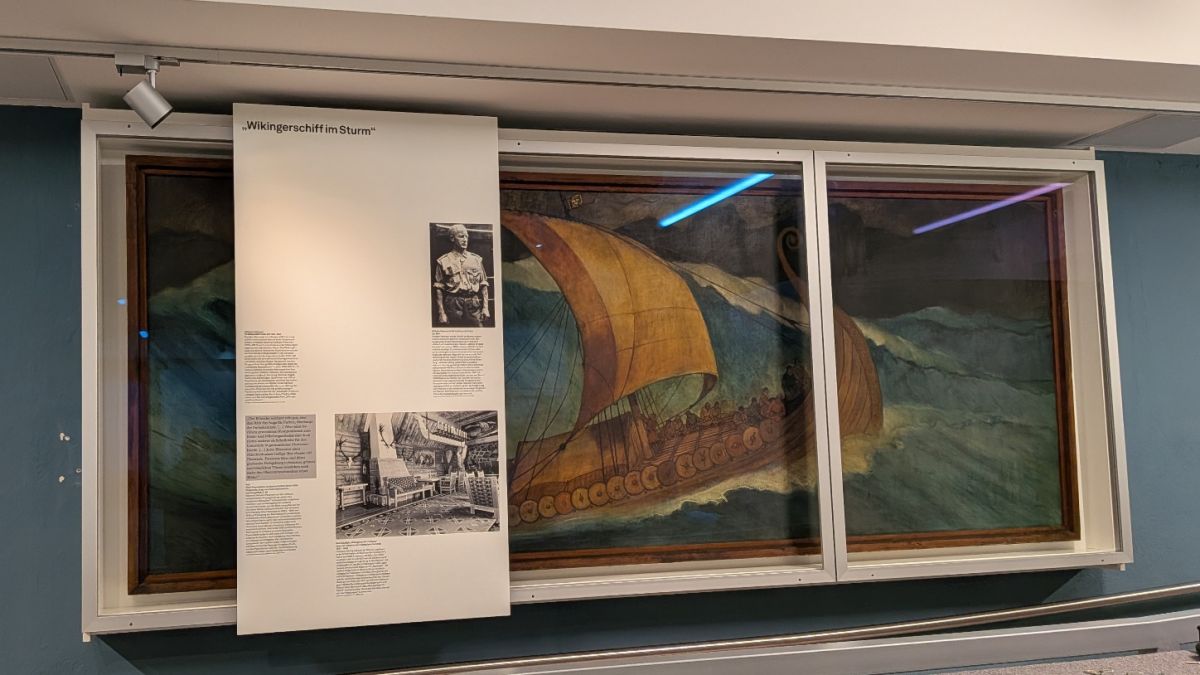 „Wikingerschiff im Sturm“ des SS-Künstlers Wilhelm Petersen