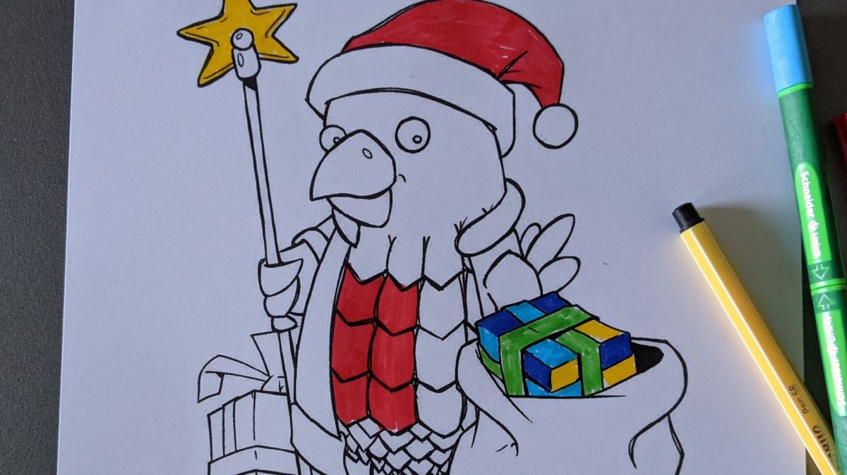 NEU: Falko als Weihnachtsmann